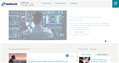Desktop Screenshot of focus.forsythe.com